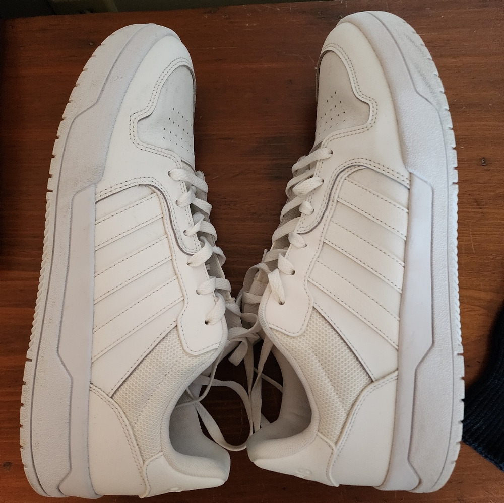 White Men's Adidas Ortholite Sneakers